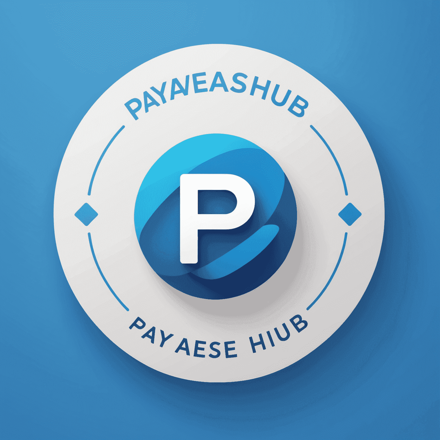 PayEaseHub Logo - Ein modernes, blaues Logo mit einem stilisierten Zahlungssymbol und dem Schriftzug PayEaseHub