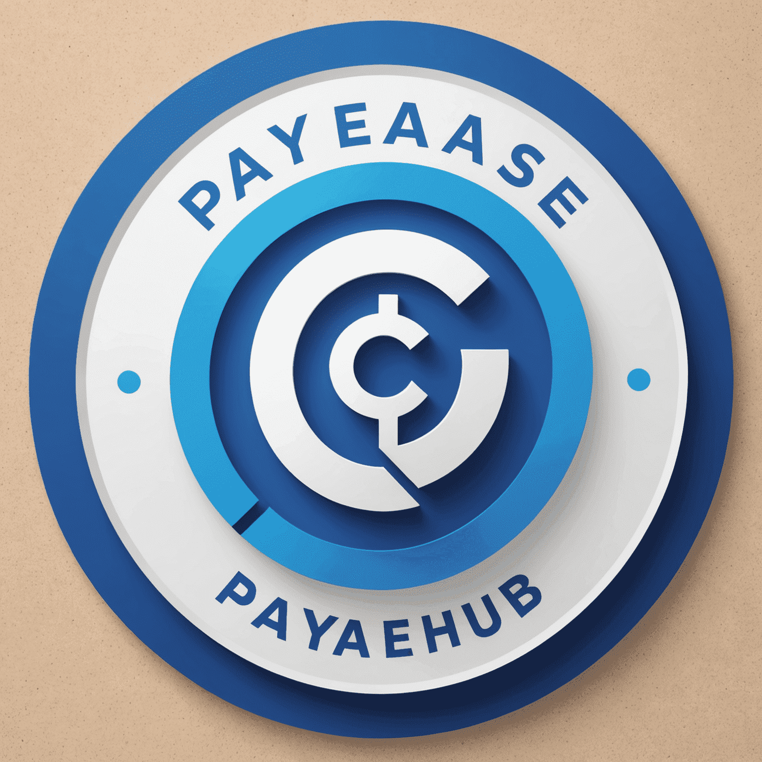 PayEaseHub Logo - Ein modernes, blaues Logo mit einem stilisierten Zahlungssymbol und dem Schriftzug PayEaseHub
