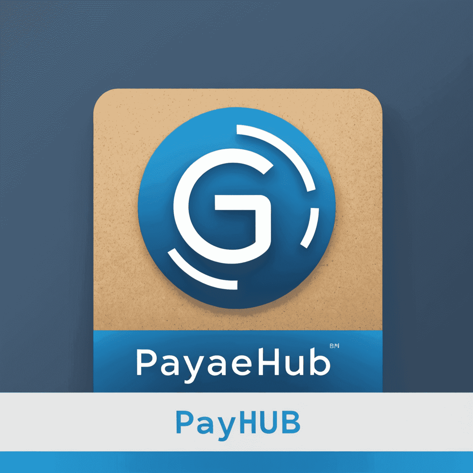 PayEaseHub Logo - Ein modernes, blaues Logo mit einem stilisierten Zahlungssymbol und dem Schriftzug PayEaseHub