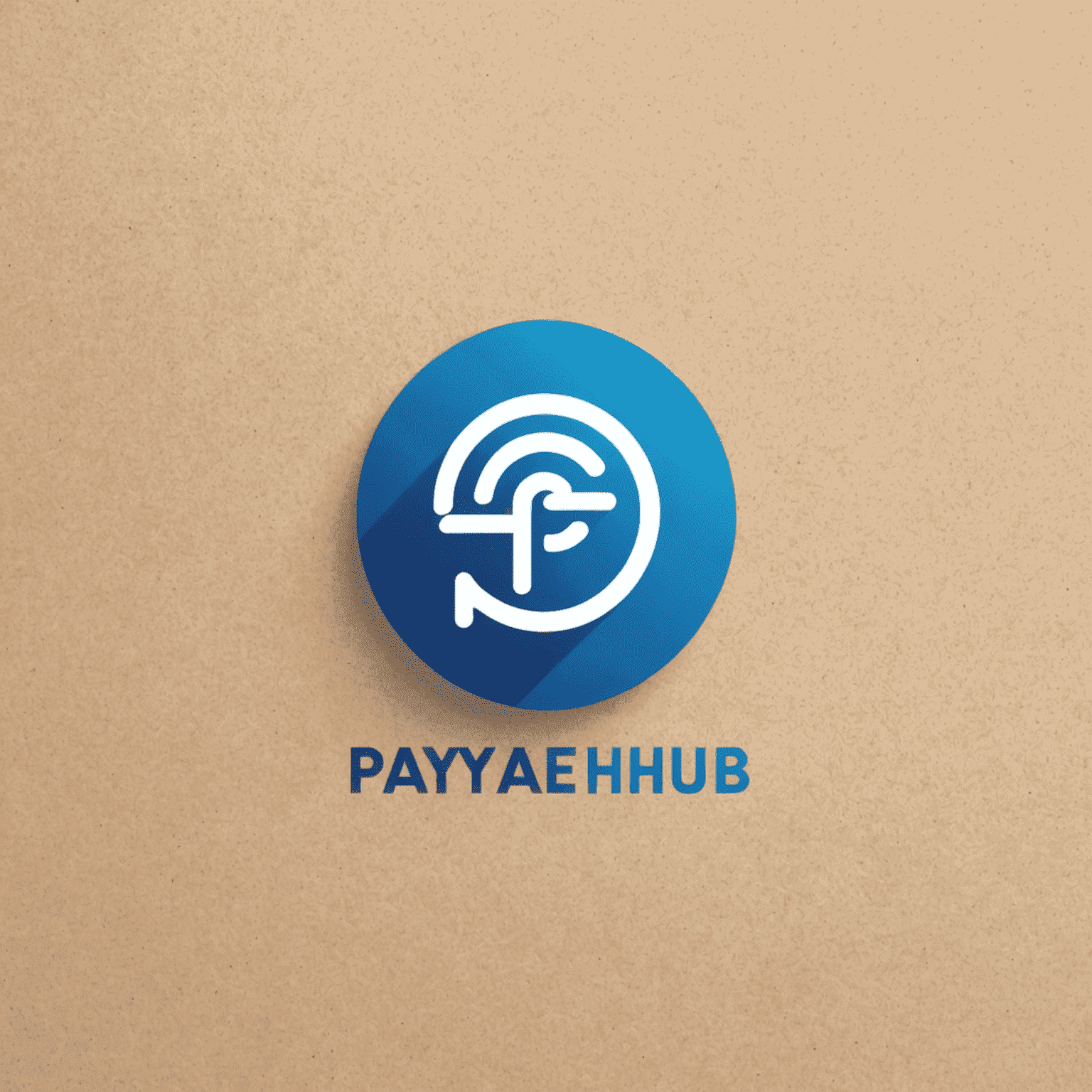 PayEaseHub Logo - Ein modernes, blaues Logo mit einem stilisierten Zahlungssymbol und dem Schriftzug PayEaseHub