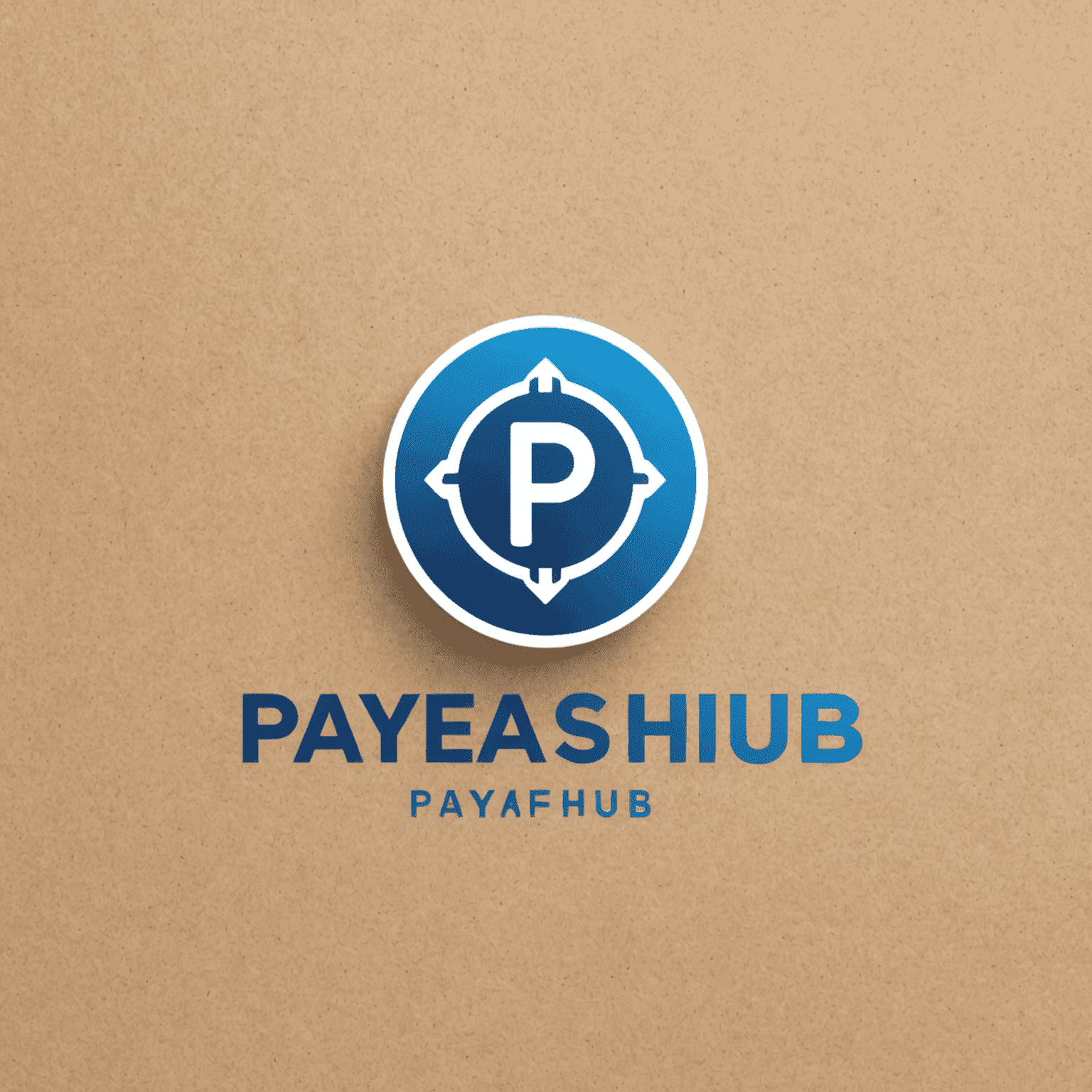 PayEaseHub Logo - Ein modernes, blaues Logo mit einem stilisierten Zahlungssymbol und dem Schriftzug PayEaseHub