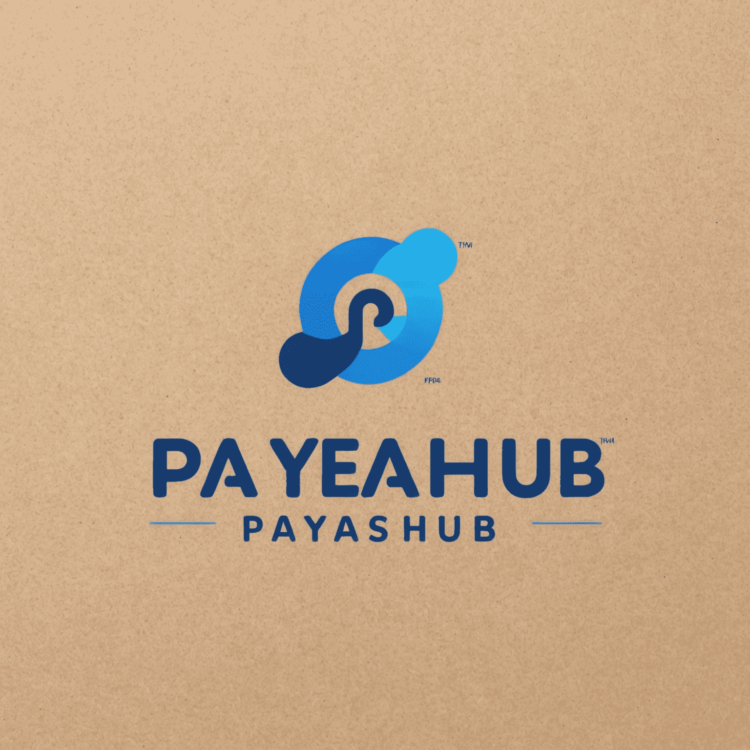PayEaseHub Logo - Ein modernes, blaues Logo mit einem stilisierten Zahlungssymbol und dem Schriftzug PayEaseHub