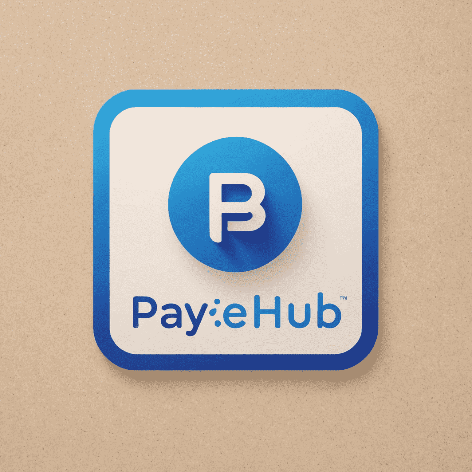 PayEaseHub Logo - Ein modernes, blaues Logo mit einem stilisierten Zahlungssymbol und dem Schriftzug PayEaseHub