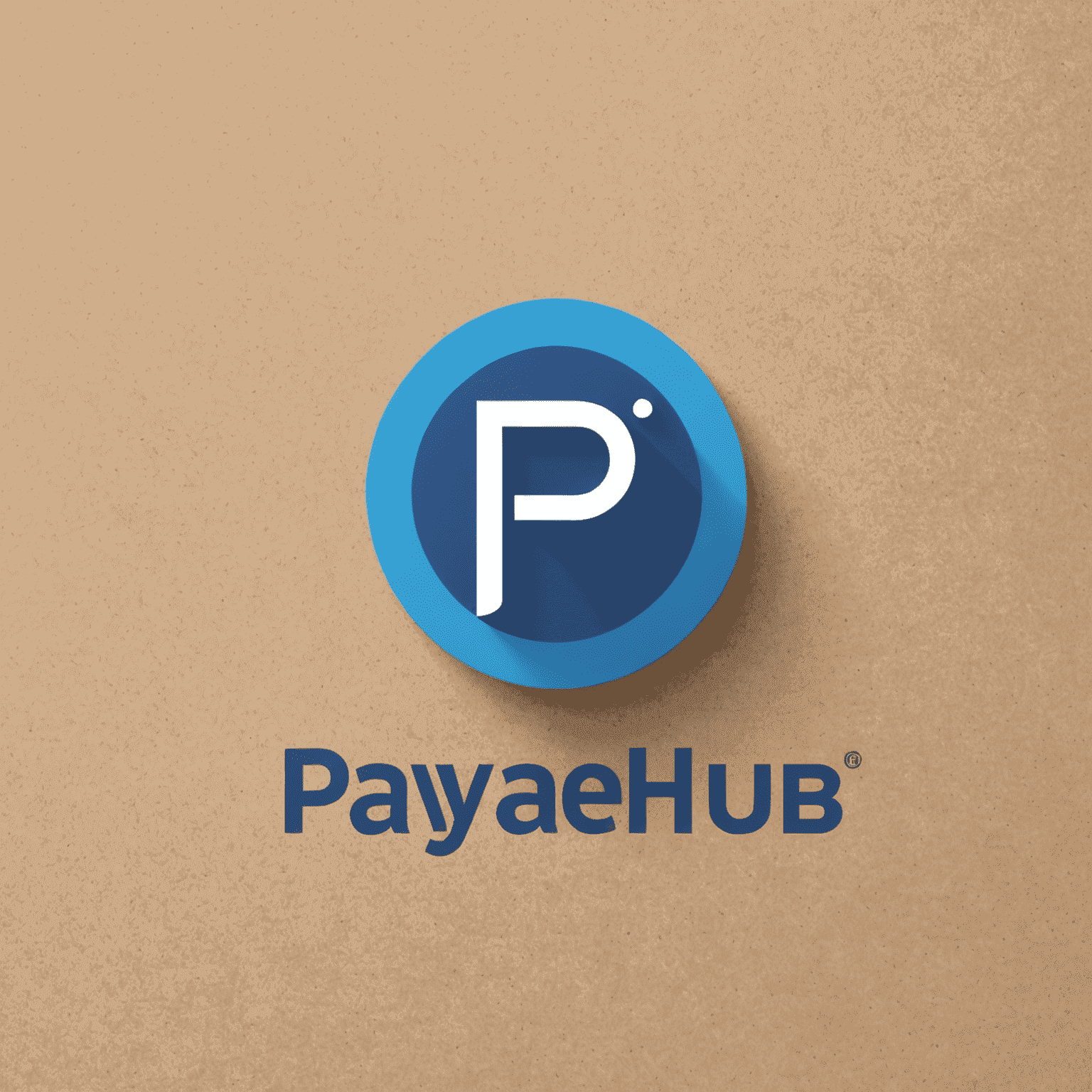 PayEaseHub Logo - Ein modernes, blaues Logo mit einem stilisierten Zahlungssymbol und dem Schriftzug PayEaseHub