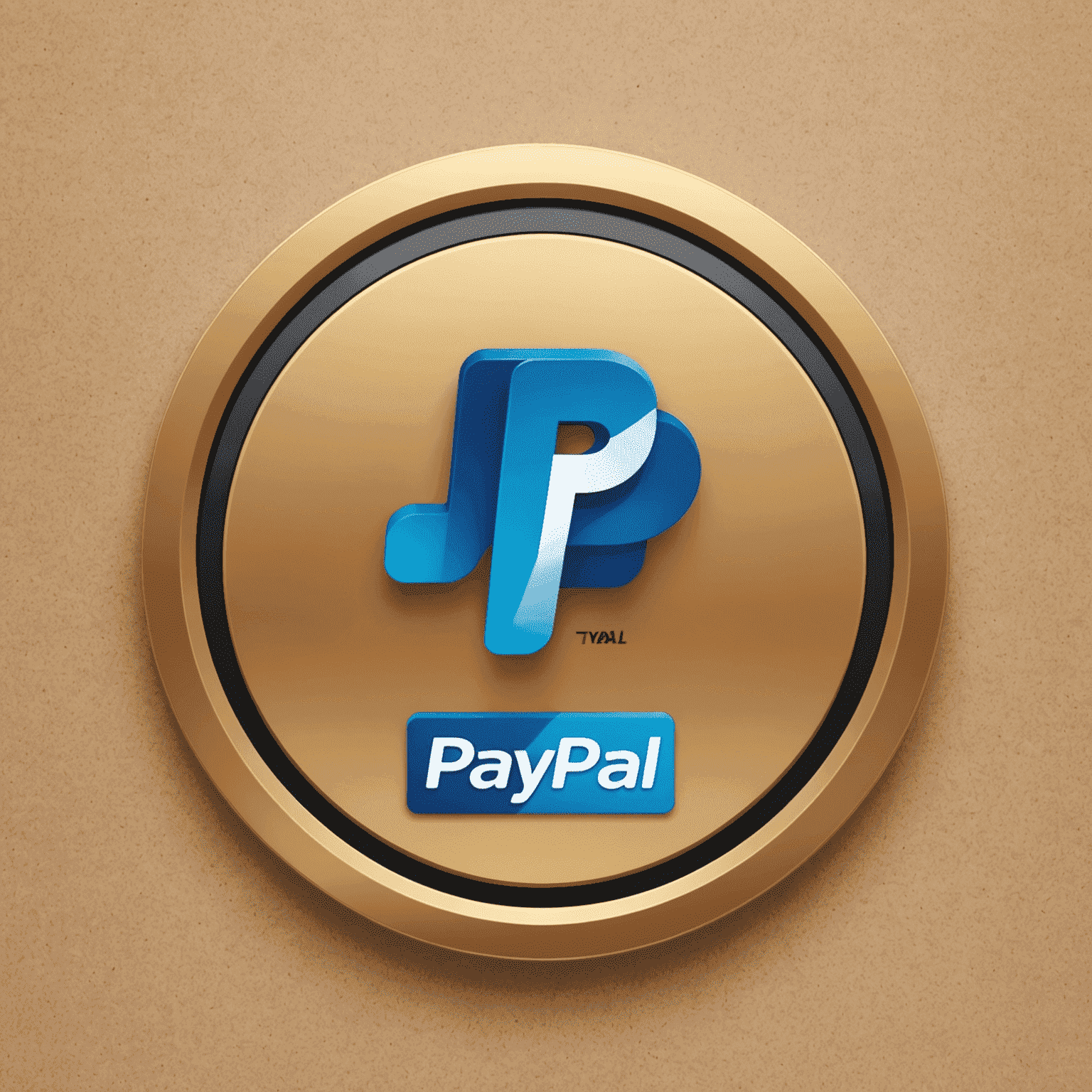 PayPal-Logo und Benutzeroberfläche, die die einfache Bedienung und weltweite Akzeptanz zeigt