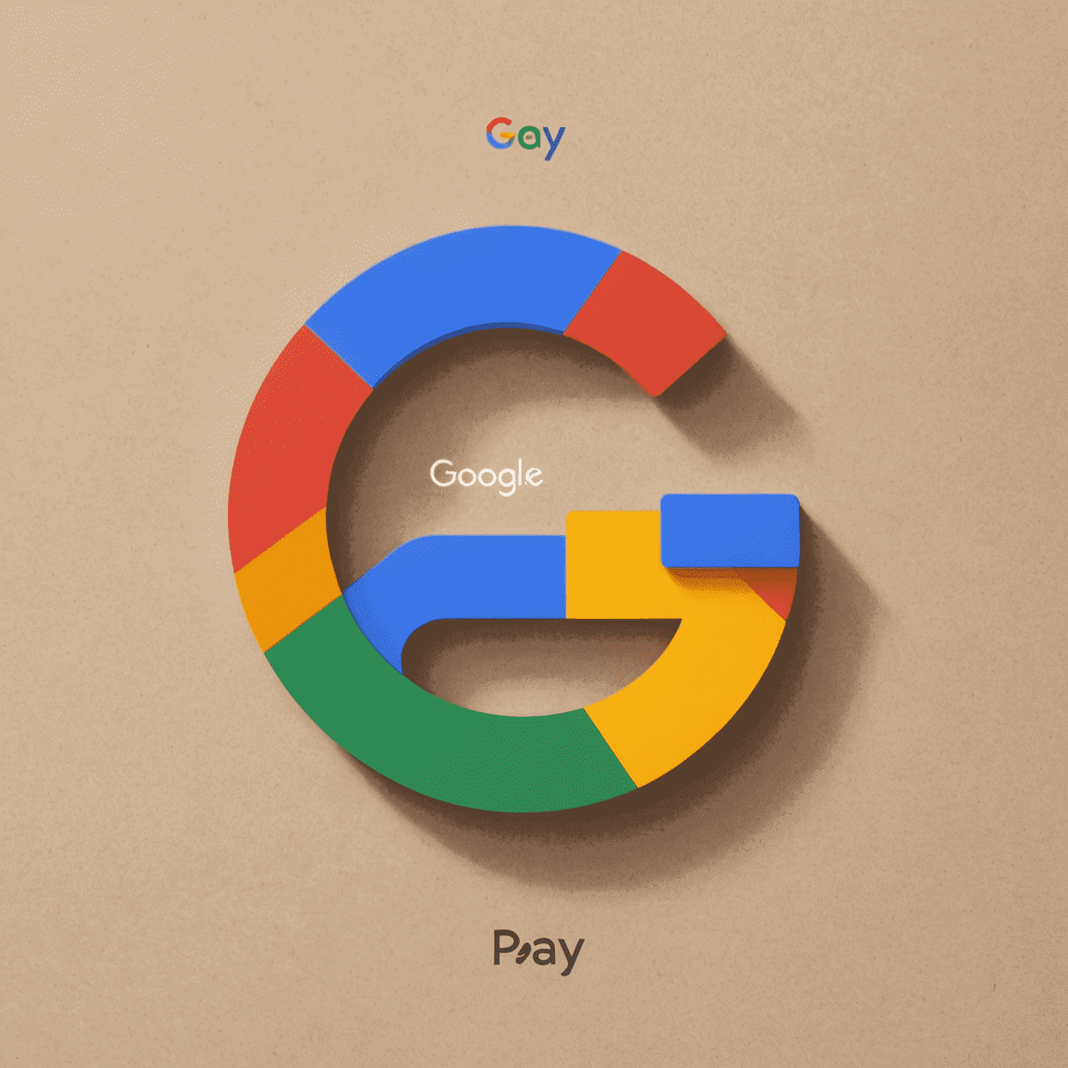 Google Pay Logo: Buntes G mit Pay-Schriftzug